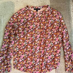 WEEKEND MAX MARA Morina Silk, floral Button Up Blouse Size M/L